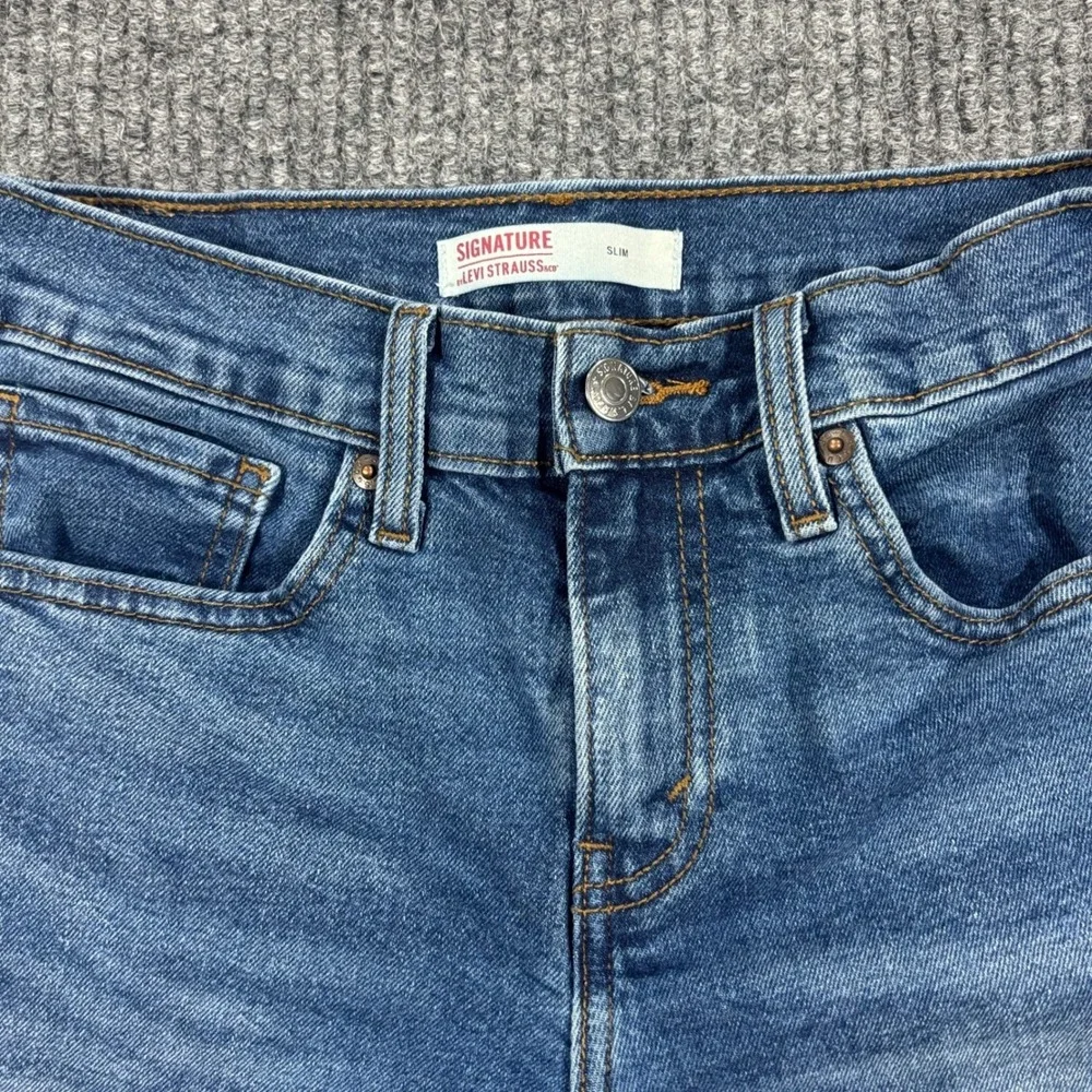 Signature‎ by Levi Strauss Slim Jeans Mens 28x30 Blue Denim Mid Wash 59178-0144